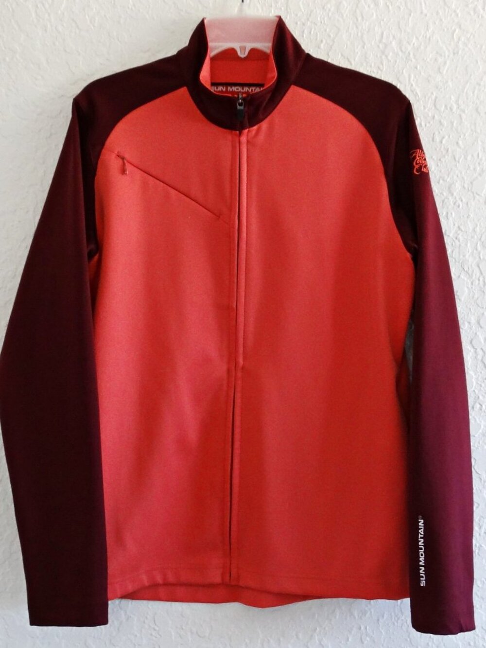 SUN MOUNTAIN Women's L Golf Leisure Full Zip Jacket Albany Country Club Logo